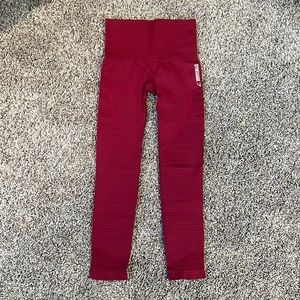 Gymshark wine red leggings XS